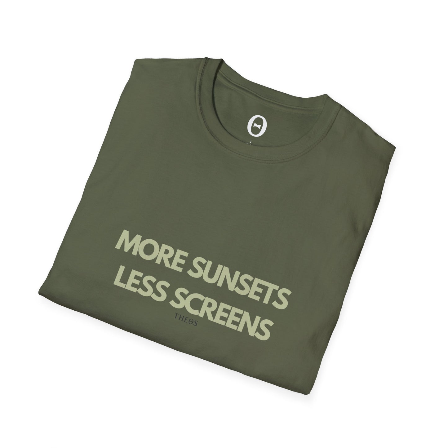 More Sunsets Less Screens T-Shirt — Casual Nature-Inspired Tee
