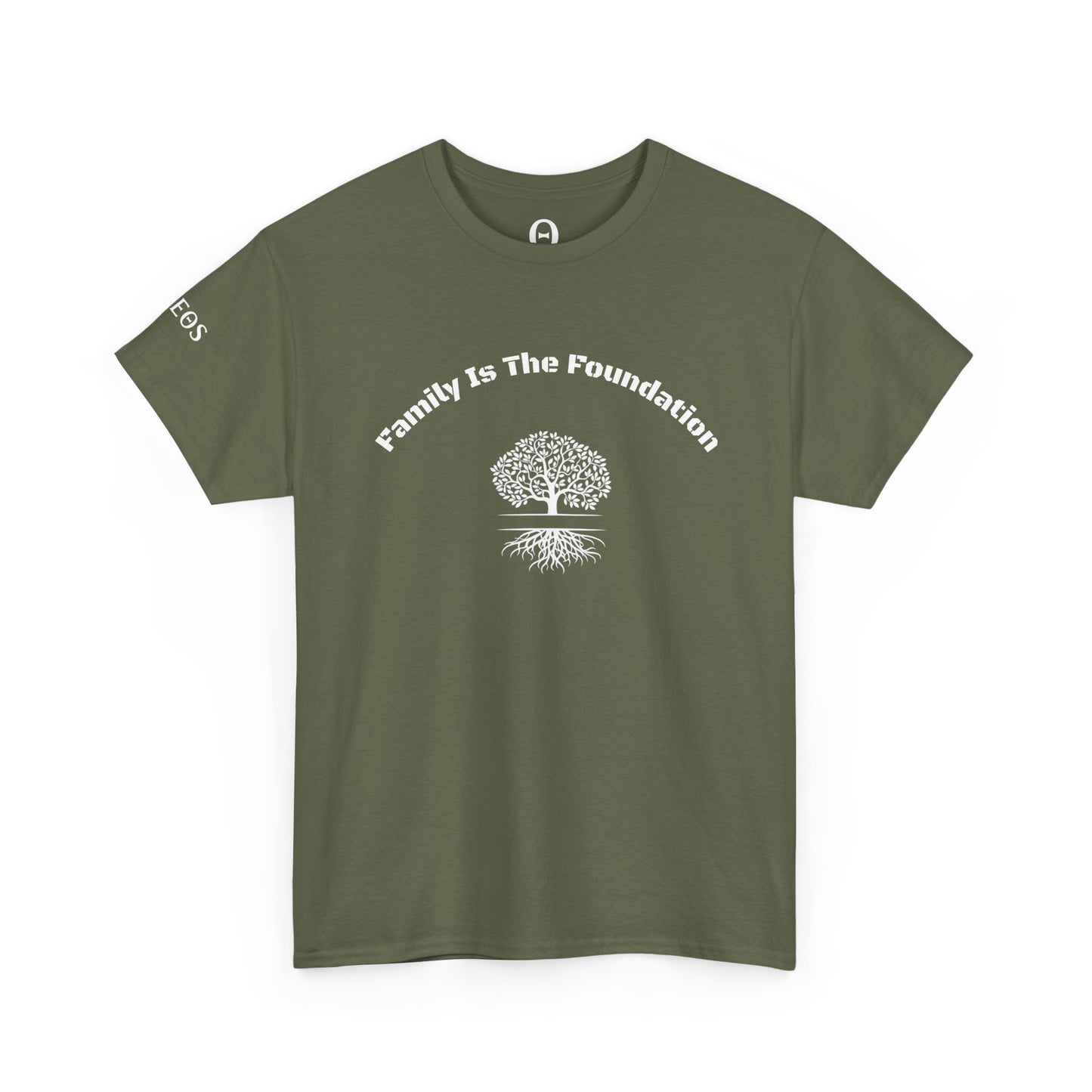 Family Is The Foundation T-Shirt — Minimal Arch Text Tee