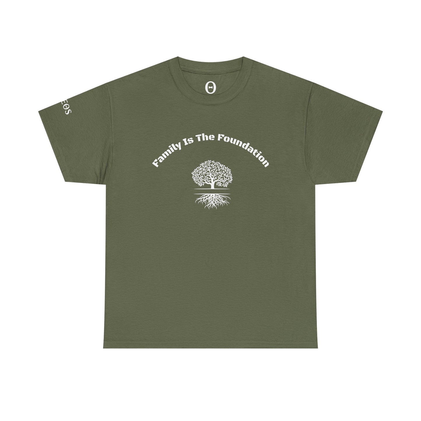 Family Is The Foundation T-Shirt — Minimal Arch Text Tee