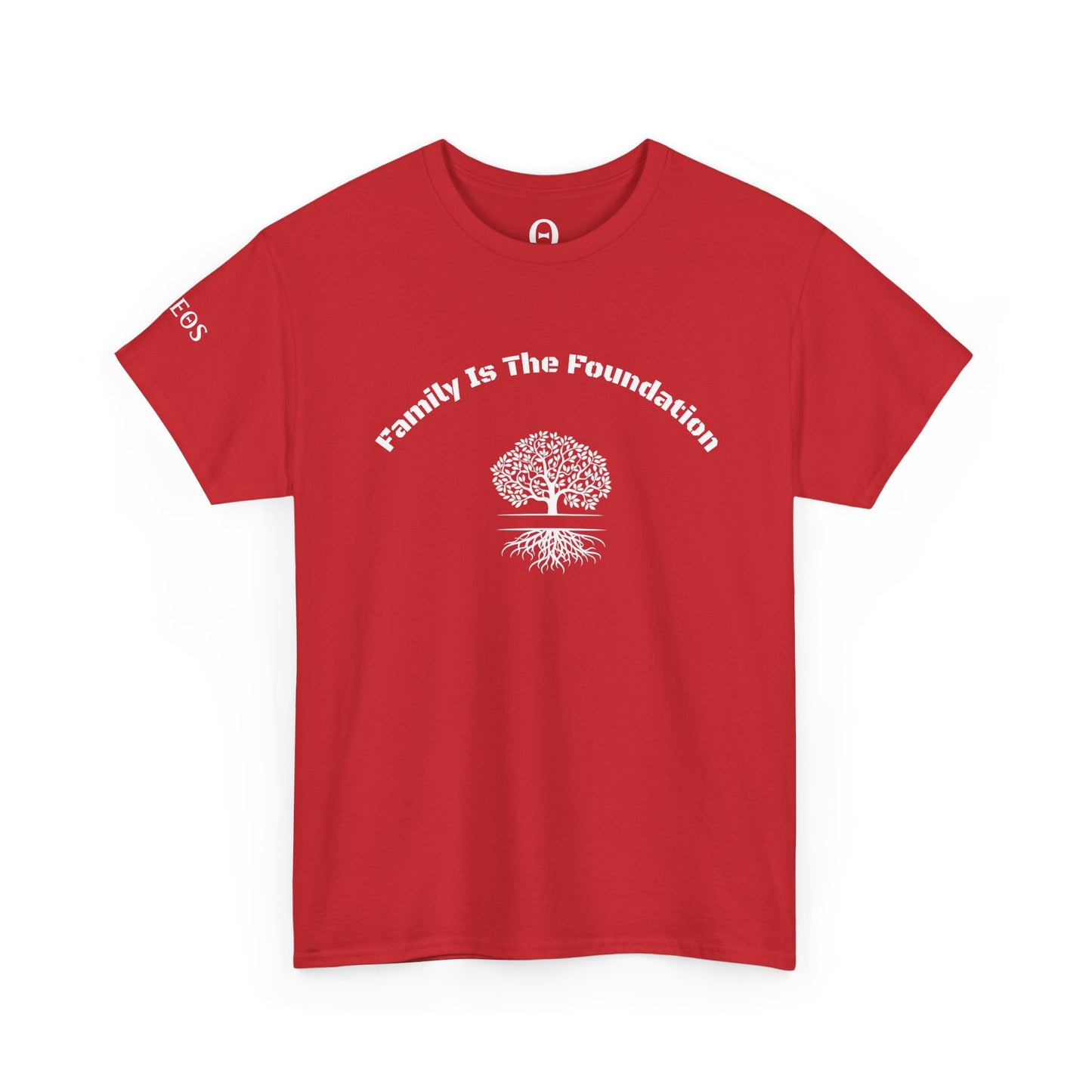 Family Is The Foundation T-Shirt — Minimal Arch Text Tee