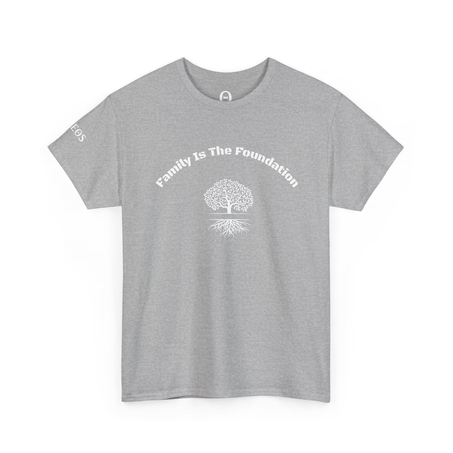 Family Is The Foundation T-Shirt — Minimal Arch Text Tee