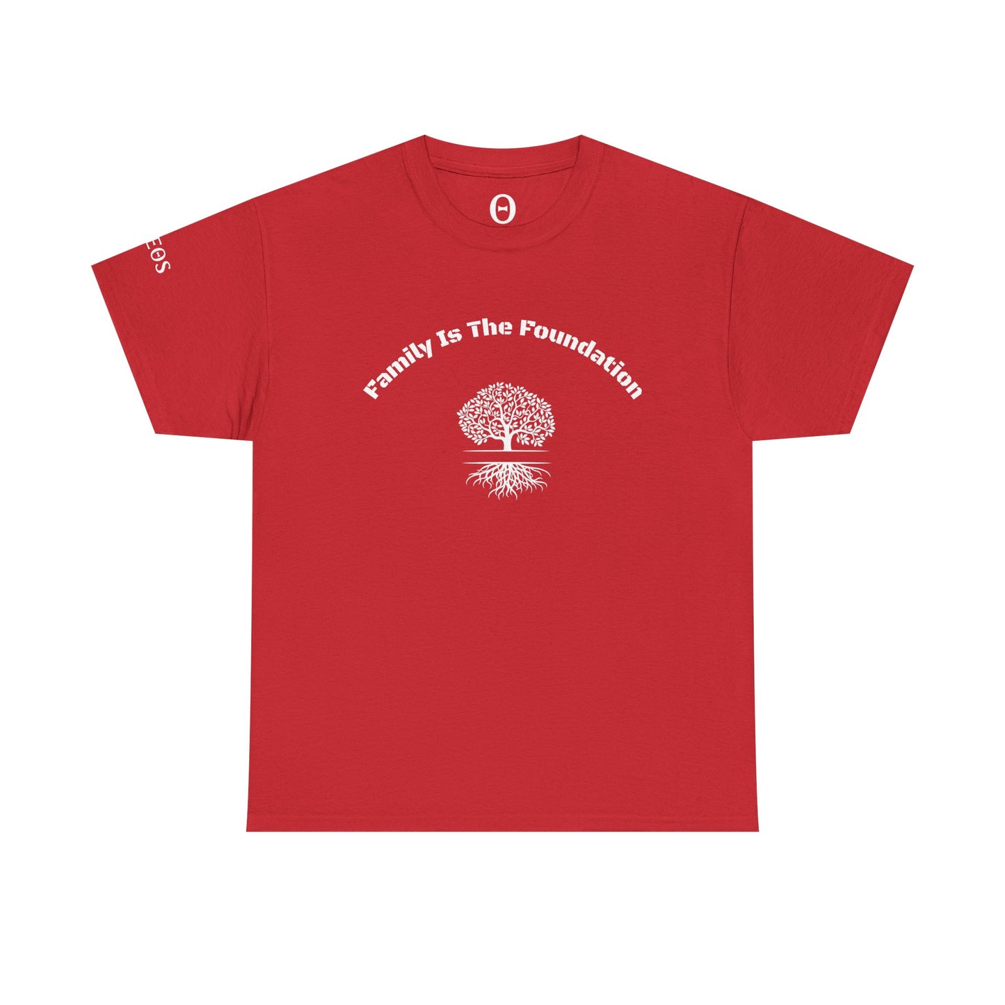 Family Is The Foundation T-Shirt — Minimal Arch Text Tee