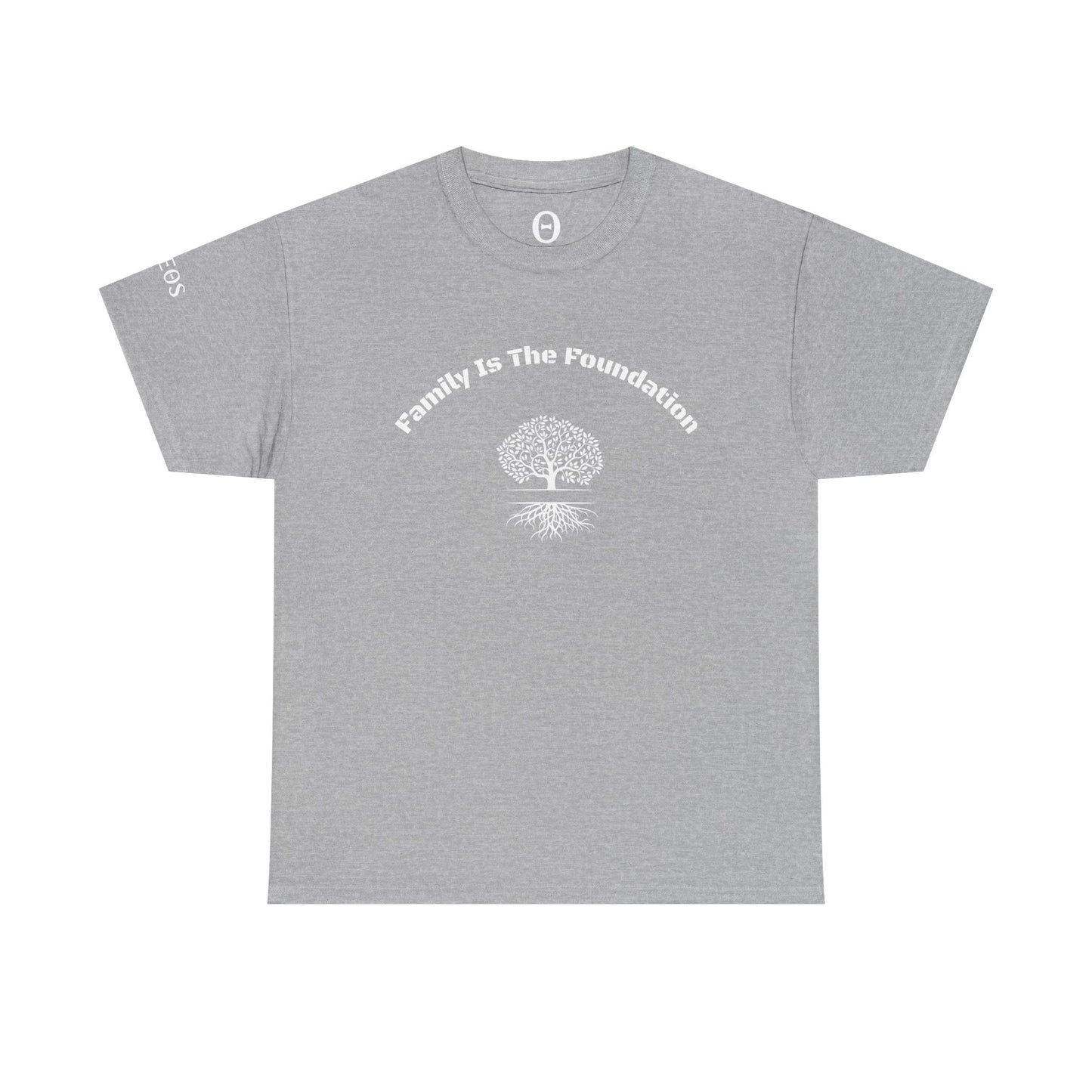 Family Is The Foundation T-Shirt — Minimal Arch Text Tee